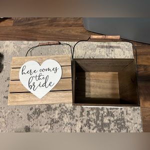 Wooden Flower Petal Baskets for Wedding